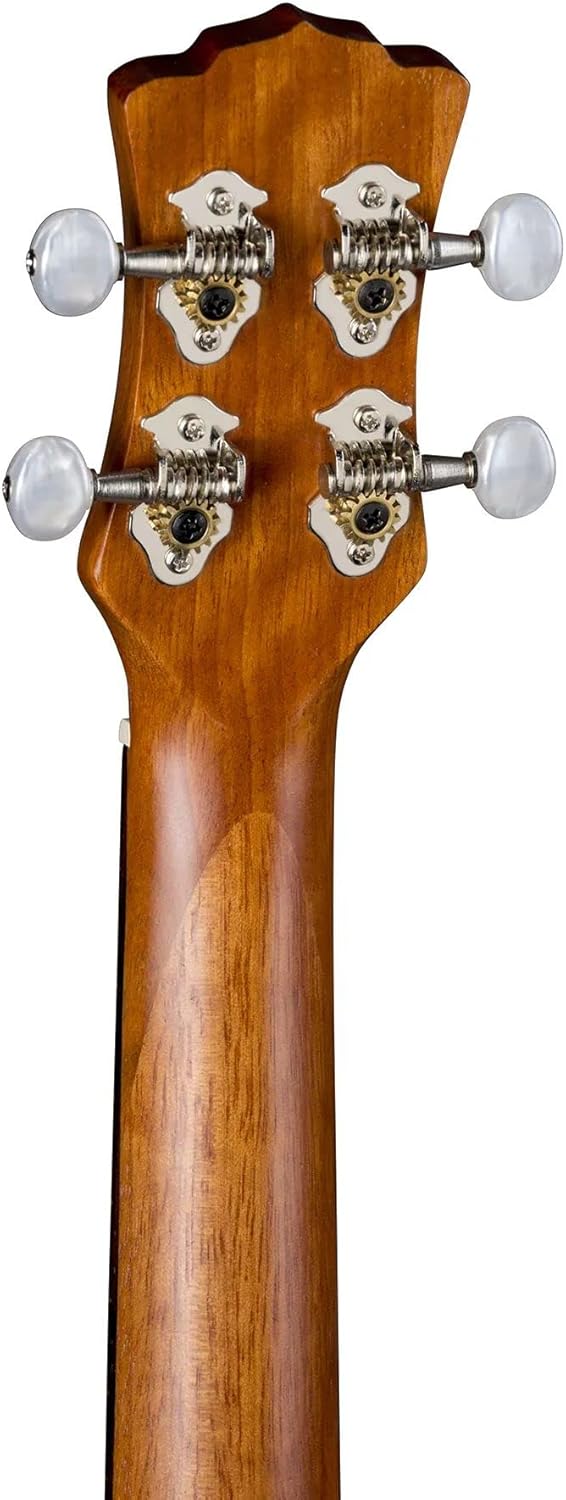 Tattoo Concert Mahogany Ukulele with Gig Bag, Satin Natural - Image 4