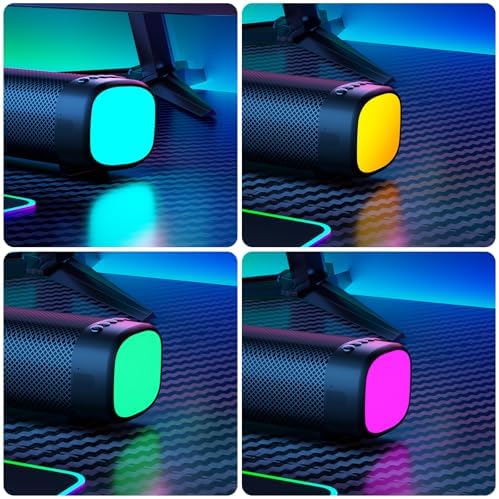 Sound Bar for Smart TV, 100W Sound Bar with 3 Dynamic RGB Lights,Bluetooth 5.3, ARC/Opt/AUX Connect, Dynamic Volume 3 Equalizer Modes,2 in 1 Detachable Soundbar for TV/PC/Gaming/Projectors - Image 2