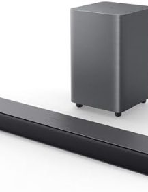 TCL S55H 2.1 Sound Bar with Wireless Subwoofer for Smart TV | Dolby Atmos DTS:X Auto Room Calibration| 220W Power Wireless Bluetooth Home Theater Audio | App Control & Remote Control | Latest Model